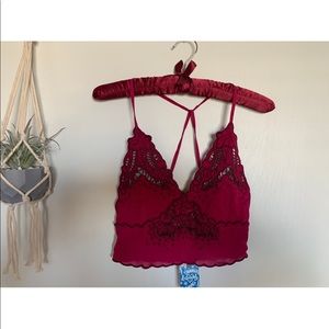 Free people sleepy eyes eyelet crochet bralette